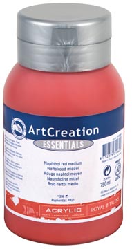 Arcrylverf 750ml middel naftolrood talens
