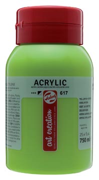 Arcrylverf 750ml geelgroen talens