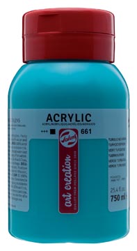 Acrylverf 750mlturkooisgroen talens