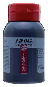 Arcrylverf 750ml ivoorzwart talens