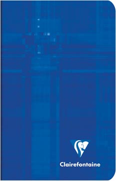 Notitieboekje karton gelijnd 24 vel 90gr 75 x 120mm assorti clairefontaine