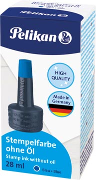 Stempelinkt zonder olie 28 ml blauw pelikan
