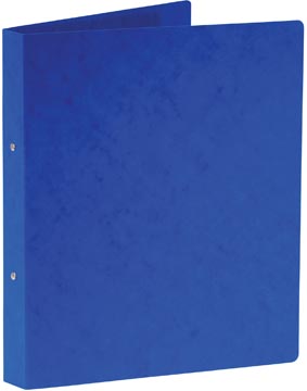 Ringmap glanskarton 2 ringen 25 mm a4 blauw