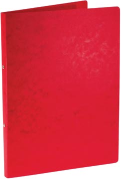 Ringmap glanskarton 2 ringen 16 mm a4 rood bronyl