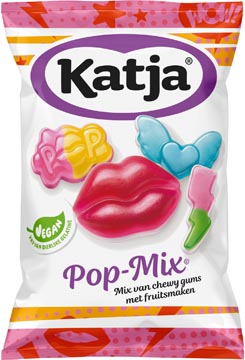 Katja Pop Mix bonbons, mélange de gommes aux arômes de fruits, sachet de 250 g