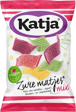 Katja Zure Matjes bonbons, mélange d'arômes de fraise, de pomme, de banane et de cassis, sachet de 250 g