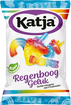 Katja Regenboog Geluk bonbons, gommes au vin molles aux 4 arômes de fruits, sachet de 250 g