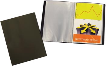 Protege documents 40 pochettes a4 noir beautone