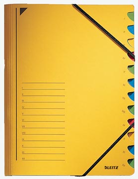 Leitz trieur de bureau jaune