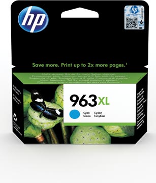 Hp cartouche d'encre 963 xl cyan