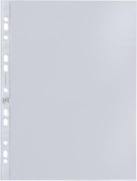 Oxford showtas, A4, uit glasheldere PP, 11-gaatsperforatie, 50 micron, pak van 100 stuks