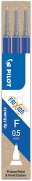 P. 3 recharge frixion point bleu pilot