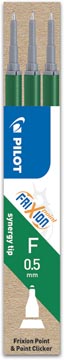 Recharge frixion point vert pilot