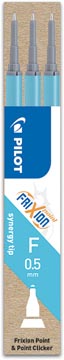 Pilot recharges pour Frixion Point, turquoise