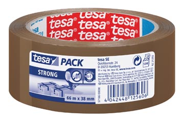 Verpakkingstape strong 66mx38mm bruin tesa
