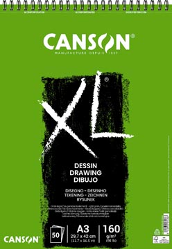 Canson tekenblok XL 160g/m&amp;² ft A3, 50 vel