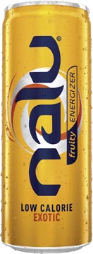 Nalu boisson énergisante Exotic, cannette de 25 cl, paquet de 24