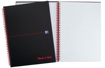 Black red spirale carton a5 l