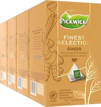Pickwick thee finest selection, gember, pak van 25 zakjes