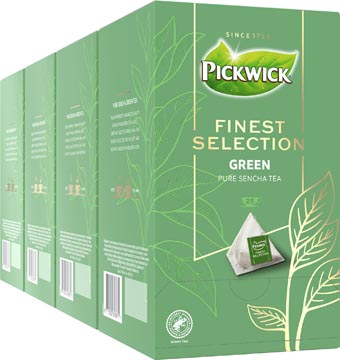 Pickwick thee finest selection, groene thee, pak van 25 zakjes