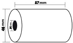 P.5 thermische rekenrol 57x46x12 mm cc