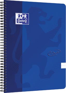 Spiraalblok touch gelijnd 140 blz a4 blauw oxford
