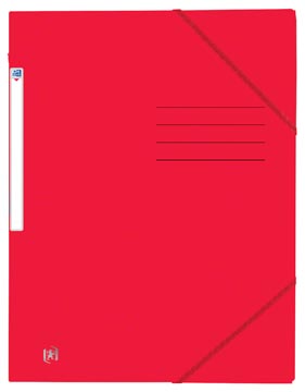 Elastomap met elastieken top file+ a4 rood oxford