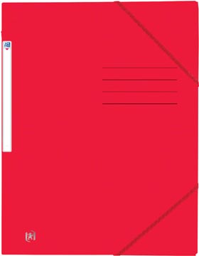 Elastomap met elastieken+kleppen top file+ a4 rood oxford