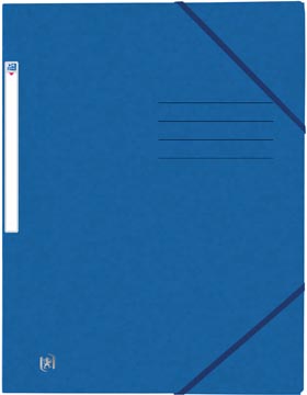 Elastomap met elastieken top file+ a4 blauw oxford