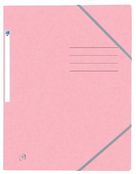 Oxford Top File+ elastomap, voor ft A4, pastelroze
