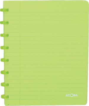 Schrift trendy pp commercieel geruit 72 vel 90gr a5 transparant lichtgroen atoma