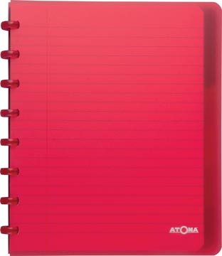 Schrift pp incl 6 tabbladen gelijnd 60 vel 90gr a5+ assorti atoma