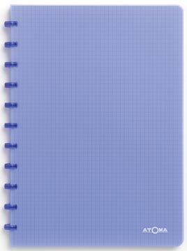 Schrift trendy geruit pp 72 vel 90gr a4 transparant blauw  atoma