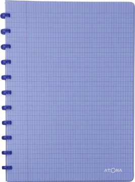 Schrift trendy commercieel geruit pp 72 vel 90gr a4 transparant blauw  atoma
