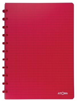 Schrift pp com geruit 72 vel 90gr a4 rood atoma