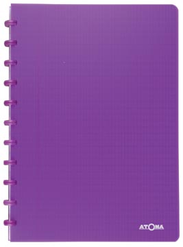 Schrift pp com geruit 72 vel 90gr a4 paars atoma