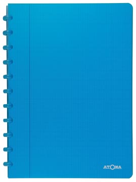 Schrift pp com geruit 72 vel 90gr a4 turkoois atoma