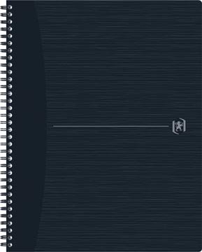 Oxford Origin cahier spiralé, ft A4+, 140 pages, quadrillé 5 mm, noir