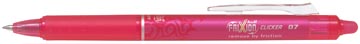 Pilot FriXion Ball Clicker roller, rétractable, pointe medium, 0,7 mm, rose