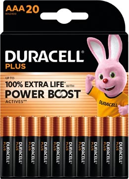 Duracell plus power aaa pk20