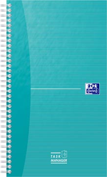 Oxford Office Essentials taskmanager, 230 pages, ft 14,1 x 24,6 cm, aqua