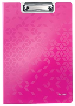 Klemplaat met omslag wow pp a4 roze leitz