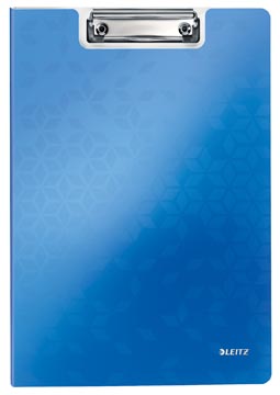 Klemplaat met omslag wow pp a4 blauw leitz