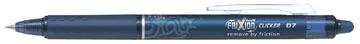 Pilot FriXion Ball Clicker roller, intrekbaar, medium punt, 0,7 mm, zwart-blauw