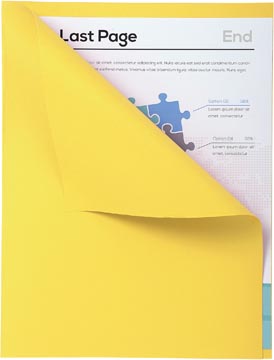 Exacompta chemise Forever à bord décalé, ft A4, paquet de 100, jaune