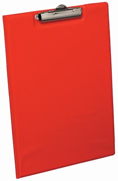 Klemplaat met omslag basics pvc a4 rood elba