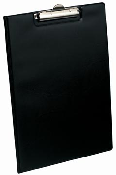 Klemplaat met omslag basics pvc a4 zwart elba