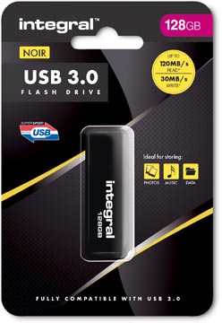 Usb 3.0  128gb zwart integral