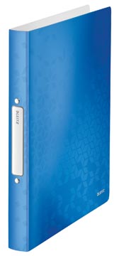 Classeur a anneaux wow 2an.25mm a4 bleu leitz