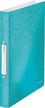Classeur a anneaux 2 ann 25 mm a4 bleu clacier leitz